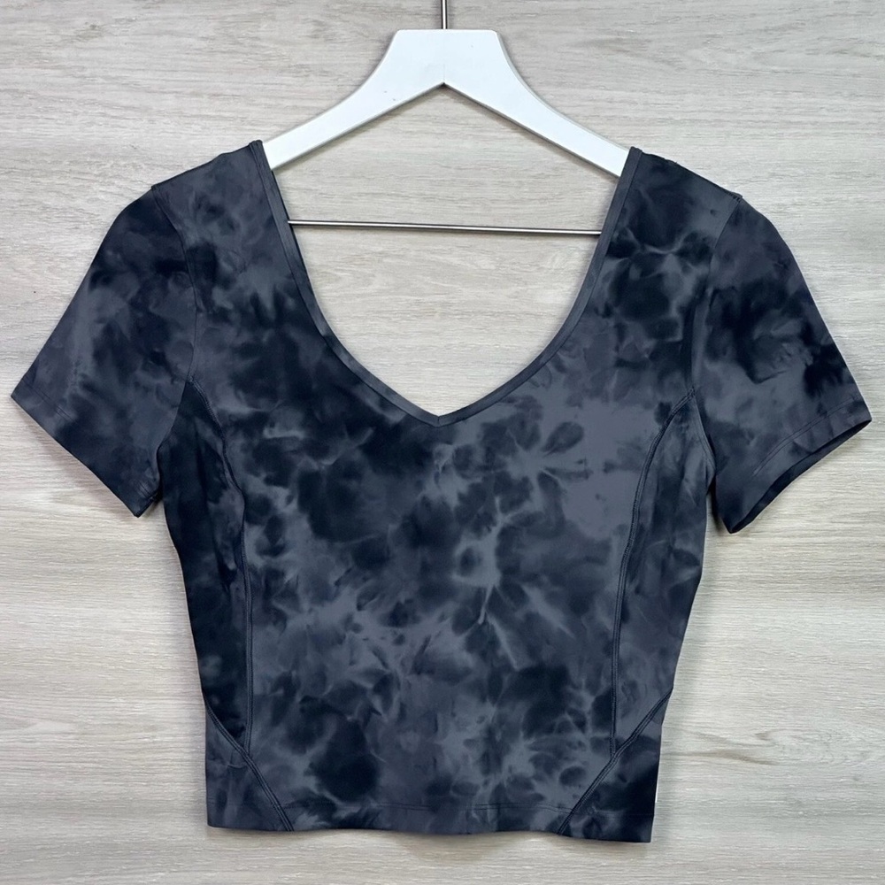 NWT, Lululemon Align Top, Size 10, Navy Blue Diamond Tie Dye